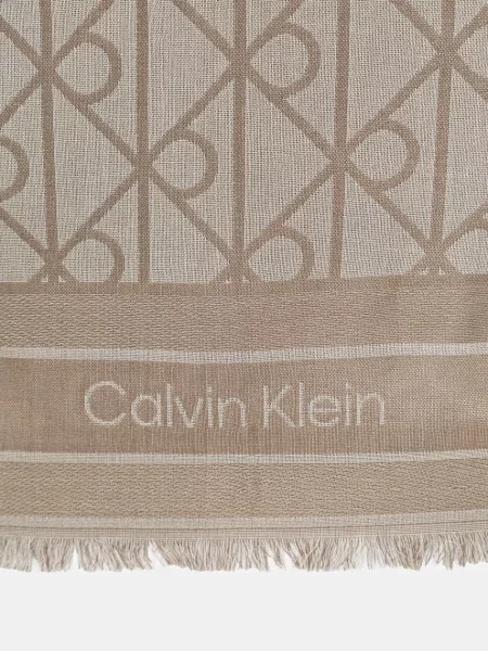 Jacquard sál Calvin Klein bézs