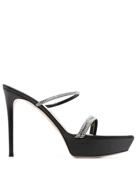 Sandale Gianvito Rossi cu platformă negru