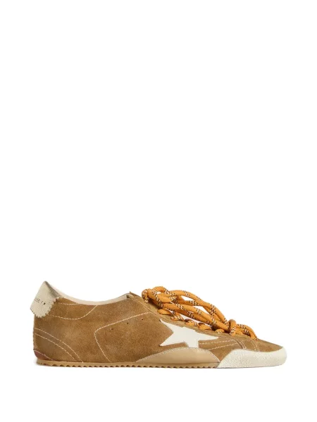 Sneakerși Golden Goose din piele de căprioară auriu