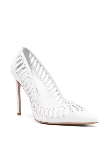 Pantofi cu toc Aquazzura alb