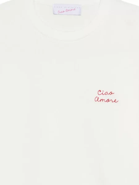 Hanorac Giada Benincasa cu broderie alb