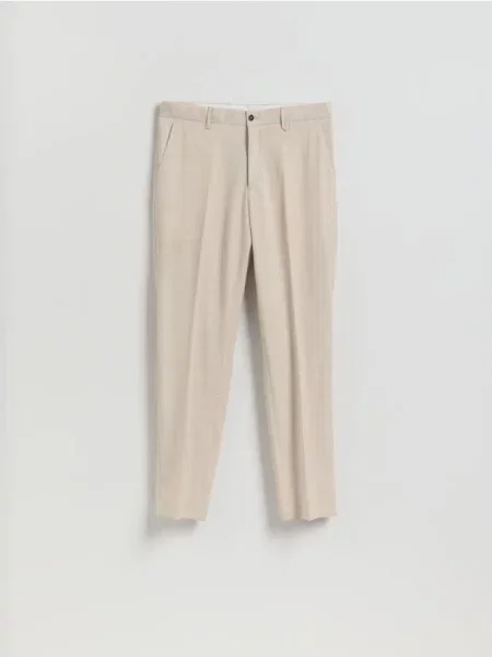 Reserved Pantaloni clasici slim bej