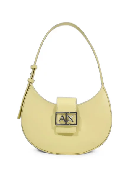 Geantă Armani Exchange cu autograf galben