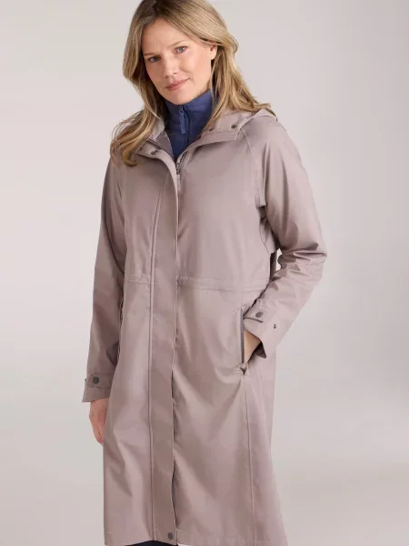Jade Długa Lekka Wodoodporna Kurtka 