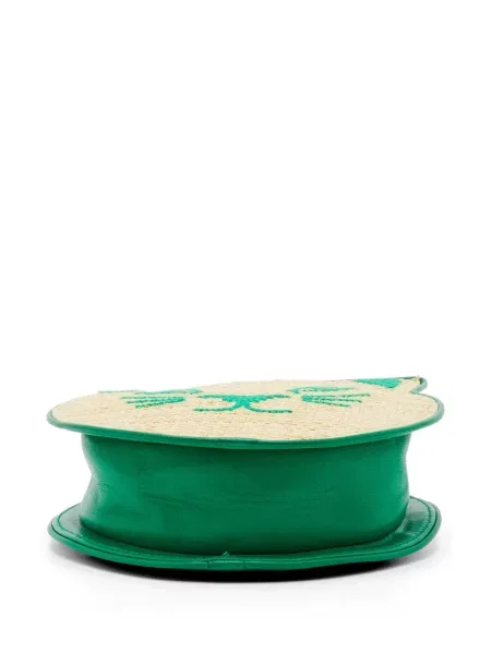 Geantă plic Charlotte Olympia verde