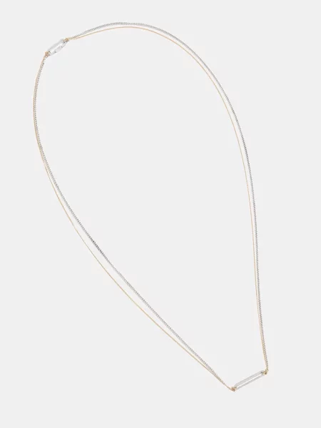 AllSaints colier pentru femei din metal argintiu