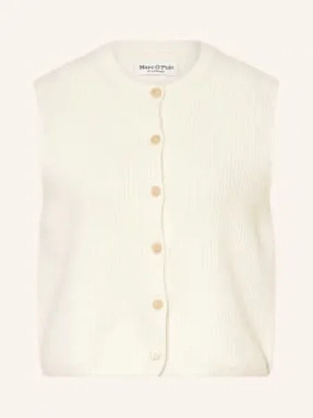 Marc O'polo Kamizelka Z Dzianiny weiss