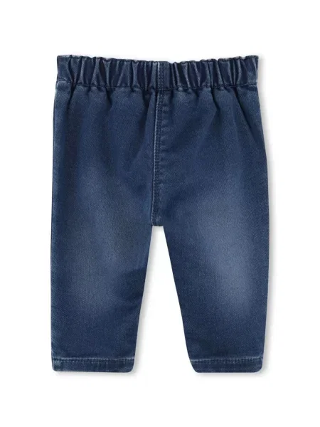 Jeansy straight leg dziecięce Givenchy niebieskie