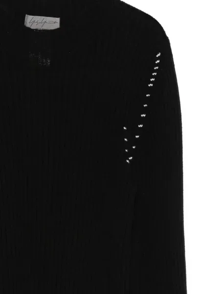Pulover Yohji Yamamoto cu nervuri negru