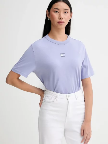 Tommy Jeans tričko fialové