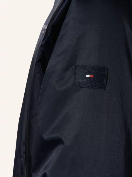 Tommy Hilfiger Bunda bomber D Tmavomodrá Oversize modrá