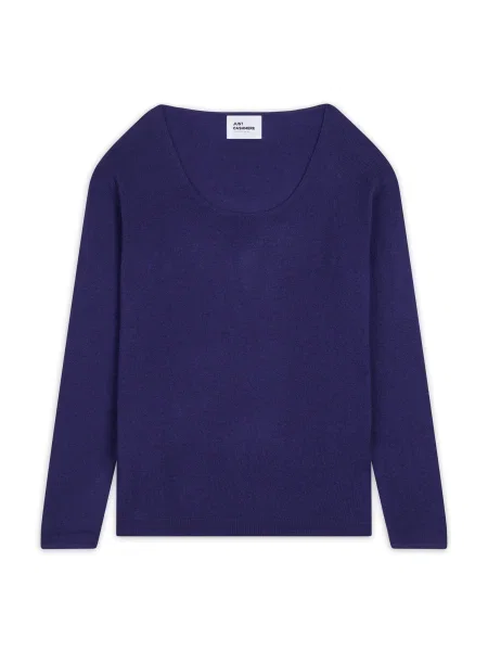 JUST CASHMERE Pulover Fiona închis albastru