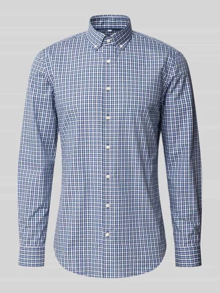 Koszula biznesowa o kroju slim fit z czystej bawełny Jake*s błękitna