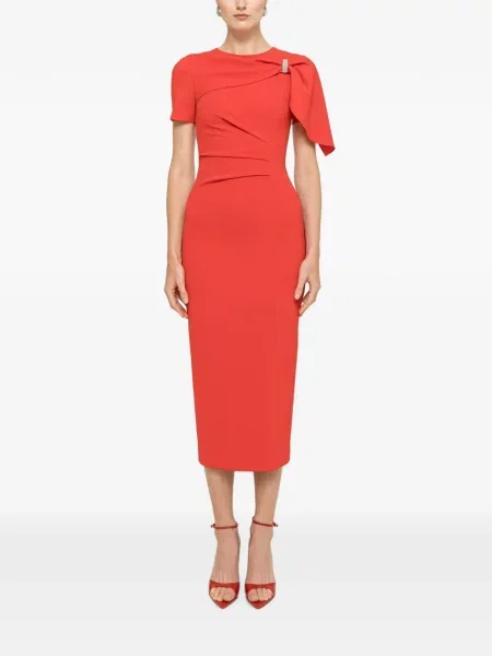 Rochie midi Nissa roșu