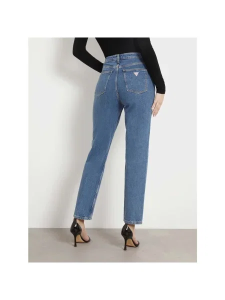 Blugi mom fit Guess albastru