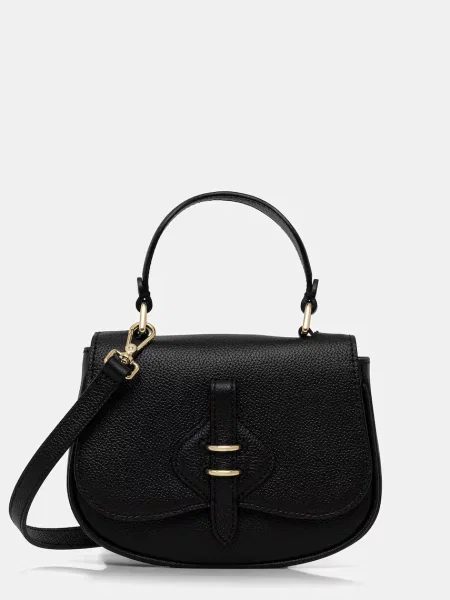 Coccinelle geantă crossbody pentru femei din piele negru