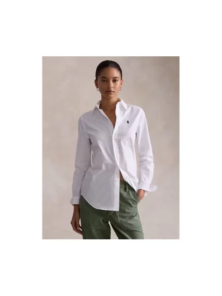 Koszula Polo Ralph Lauren ze stretchu biała