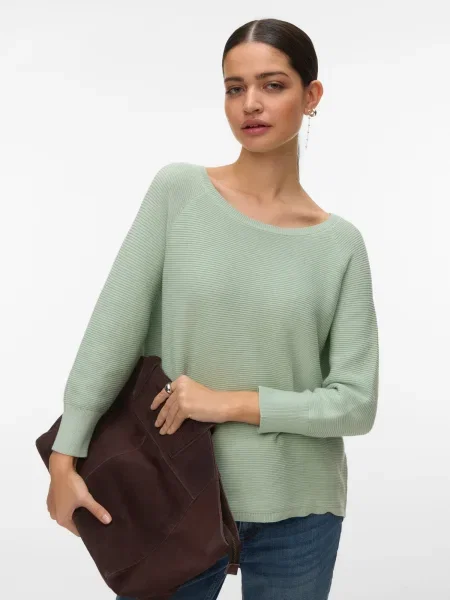VERO MODA Pulóver VMNEW NORA menta