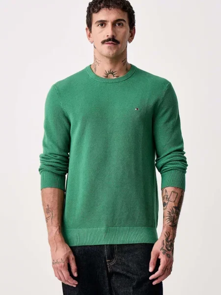 Tommy Hilfiger pulover pentru bărbați din verde