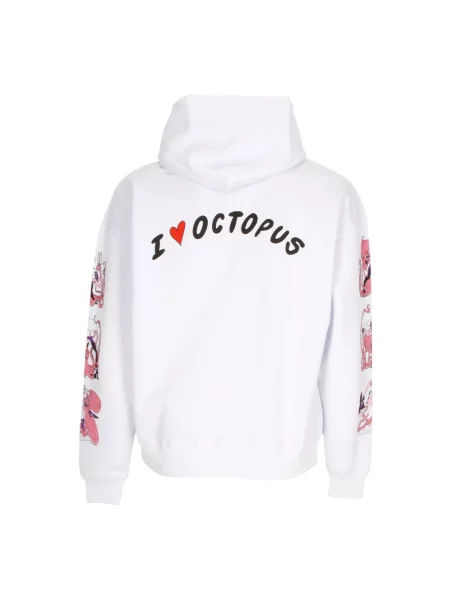 Bluza z kapturem Octopus biała