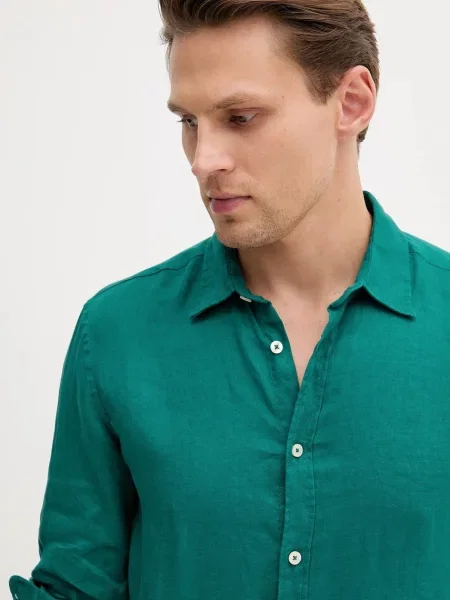 United Colors of Benetton сорочка лляна