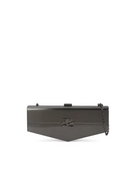 Kopertówka Karl Lagerfeld z logo szara