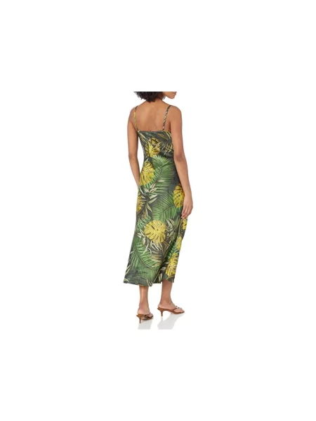 Guess sukienka maxi prosta zielony