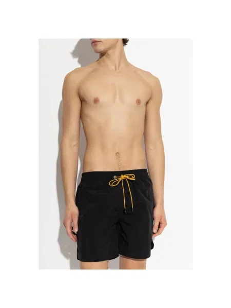 Kąpielówki Rhude z logo czarne