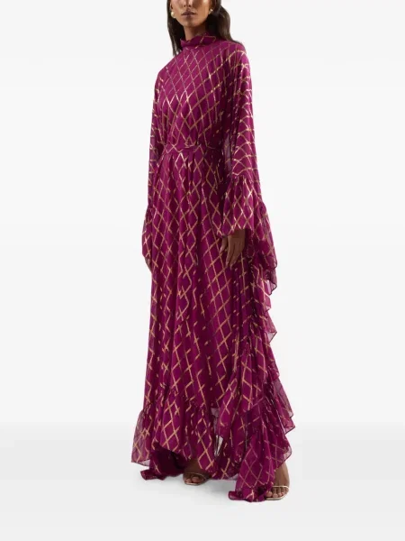 Rochie Taller Marmo cu volane de costum violet