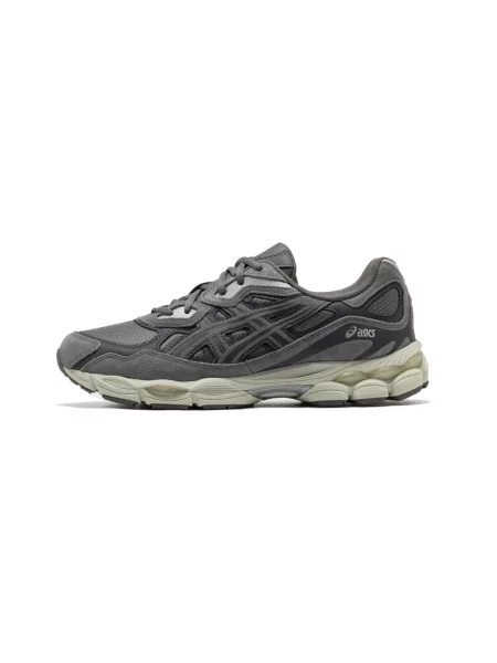 Sneakersy Asics zamszowe szare