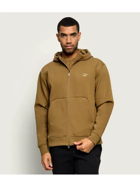 BOSS GREEN Hanorac SW_PS FZ HD | Boss x Porsche | Relaxed fit verde