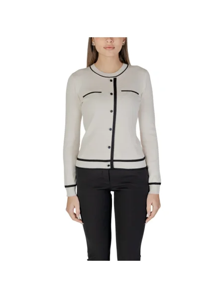 Morgan Pulover Écru negru