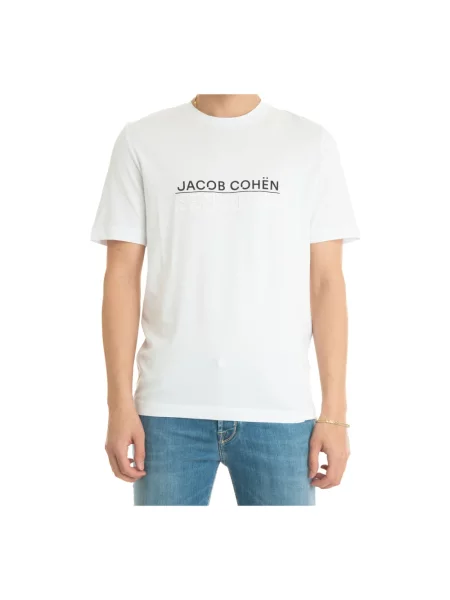 Koszulka Jacob Cohen z logo biała