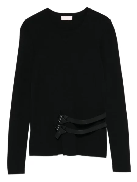 Pulover Liu Jo cu cataramă cu bretele negru
