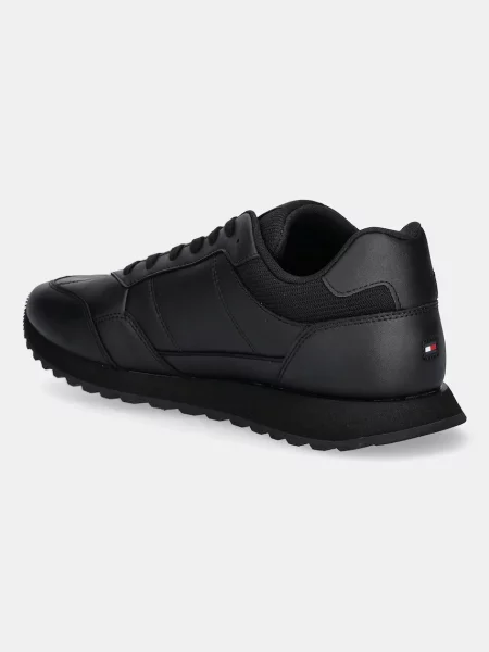 Tenisky Tommy Hilfiger NEW RUNNER EVA LTH STRIPES černá