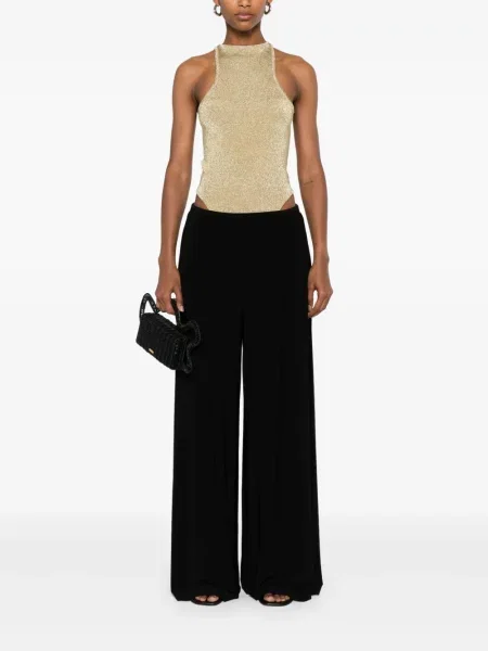 Pantaloni Norma Kamali plisate negru