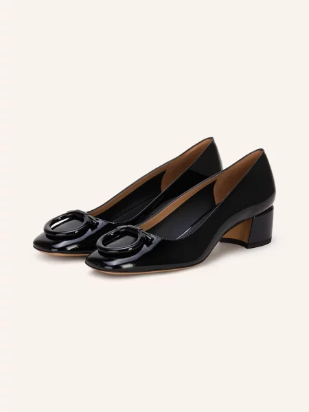 Ferragamo Lakované Lodičky Mara 40 černá