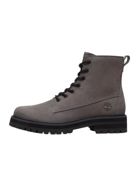TIMBERLAND Bocanci cu șireturi închis gri