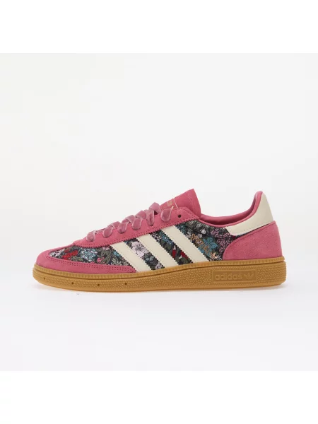 Pantofi adidas x Liberty London Handball Spezial Equipment Red/ Cream White/ Gum 3 alb