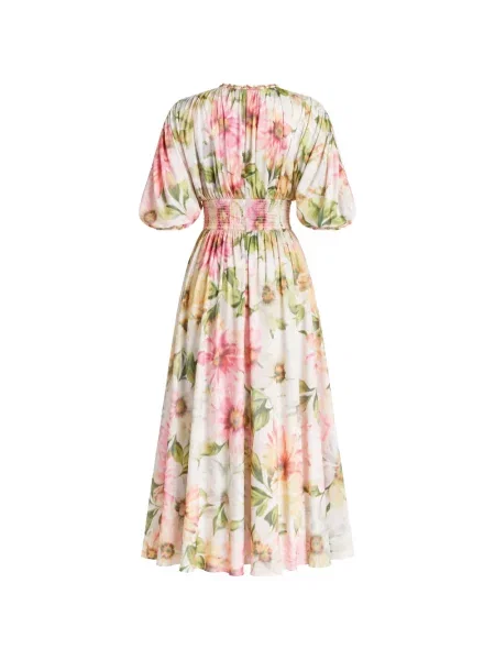 Rochie Guess cu model floral cu imagine alb