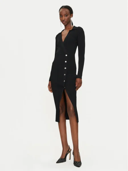 PINKO Rochie tricotată Viscosa Mix negru