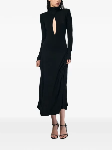 Rochie midi Andra Andreescu cu legături negru