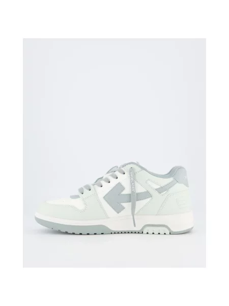 Sneakersy Off-white skórzane biznesowe białe