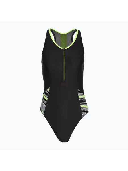 Costum de baie dintr-un element pentru femei Speedo Reflect Wave black/green negru