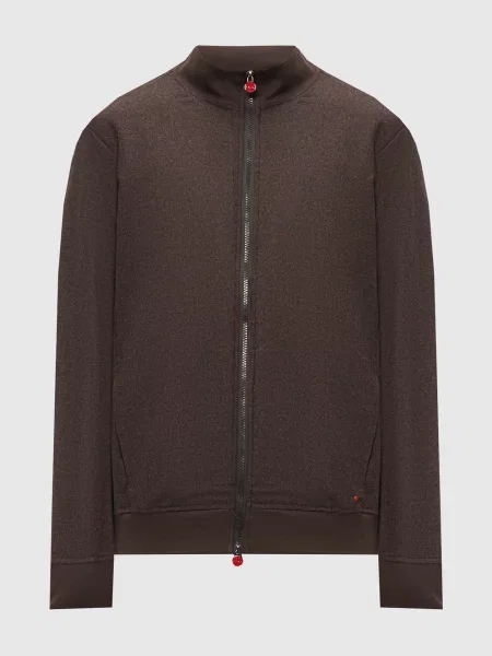 Спортивна куртка з вовни Kiton коричнева