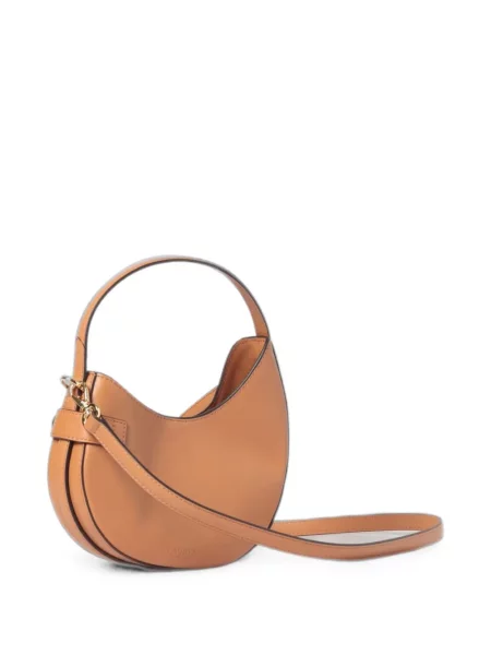 Torbica Lauren Ralph Lauren sa kopčom smeđa