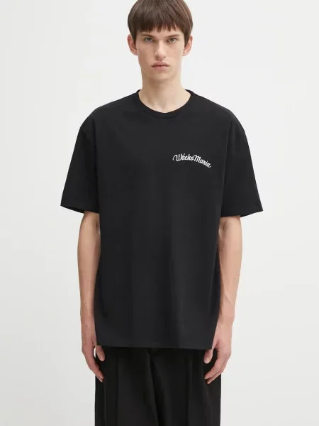 Wacko Maria tricou din cu imprimeu negru