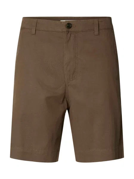 SELECTED Chino kalhoty SLHHARRY čokoládová