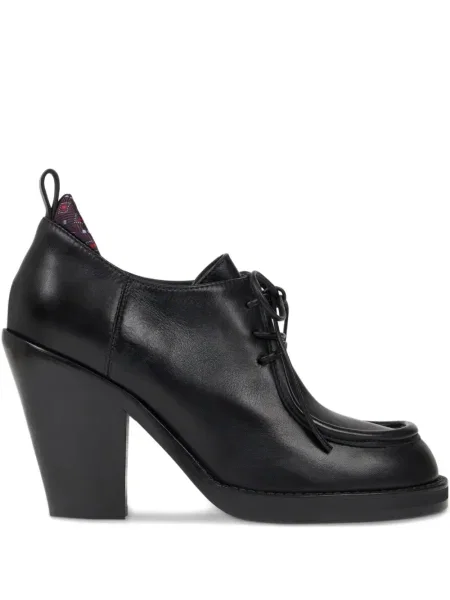 Pantofi derby Etro cu șireturi din piele negru