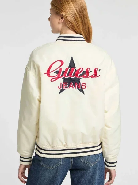 Бомбер Guess Jeans білий